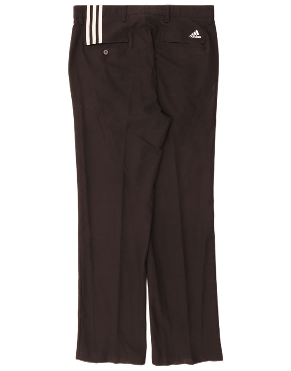 Adidas Mens Climacool Straight Chino Trousers W34 L32 Black Polyester