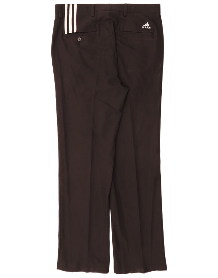 Adidas Mens Climacool Straight Chino Trousers W34 L32 Black Polyester