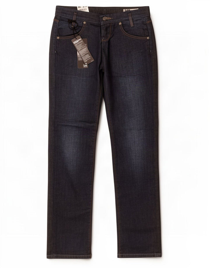 Lee Womens Lynn Slim Jeans W26 L33 Navy Blue Cotton