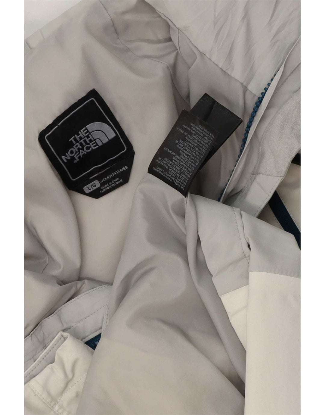 The North Face Womens Windbreaker Jacket UK 16 Large White Colourblock