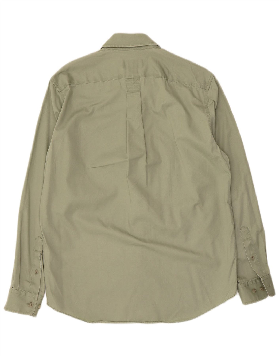 Eddie Bauer Mens Shirt Small Green Cotton