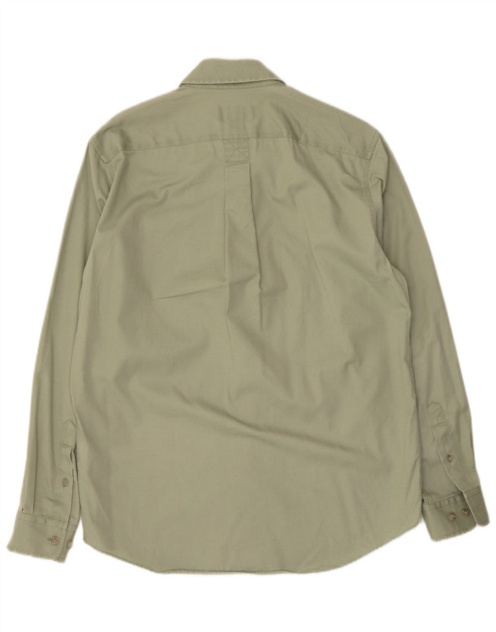 Eddie Bauer Mens Shirt Small Green Cotton