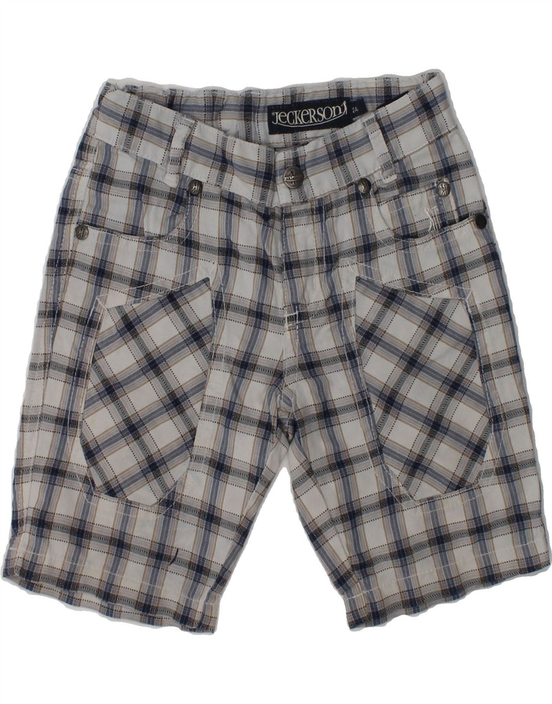 JECKERSON Baby Boys Casual Trousers 18-24 Months W20 L6  Blue Check Cotton | Vintage Jeckerson | Thrift | Second-Hand Jeckerson | Used Clothing | Messina Hembry 