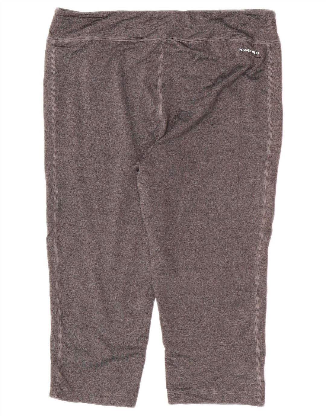 Champion Womens Capri Leggings UK 12 Medium Grey Polyester