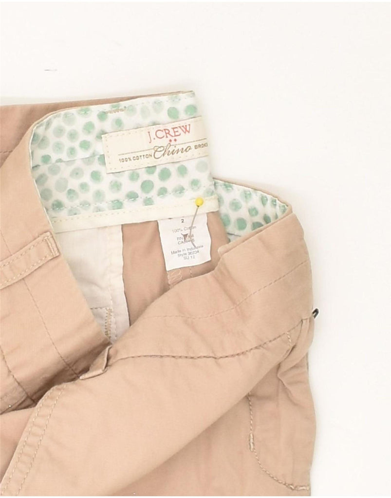 J. CREW Womens Broken In Chino Shorts US 2 XS W28  Beige Cotton | Vintage J. Crew | Thrift | Second-Hand J. Crew | Used Clothing | Messina Hembry 