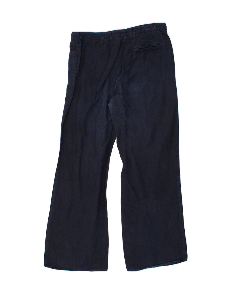 EMPORIO ARMANI Womens Bootcut Casual Trousers W32 L30  Navy Blue Vintage Emporio Armani and Second-Hand Emporio Armani from Messina Hembry 