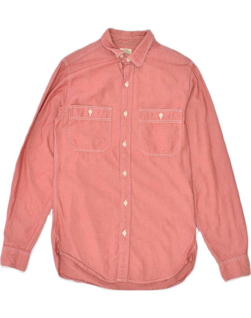 J. CREW Mens Shirt XS Red Cotton | Vintage | Thrift | Second-Hand | Used Clothing | Messina Hembry 