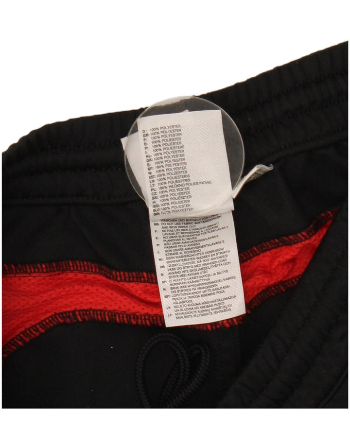 Adidas Mens Capri Tracksuit Trousers Large Black Colourblock Polyester