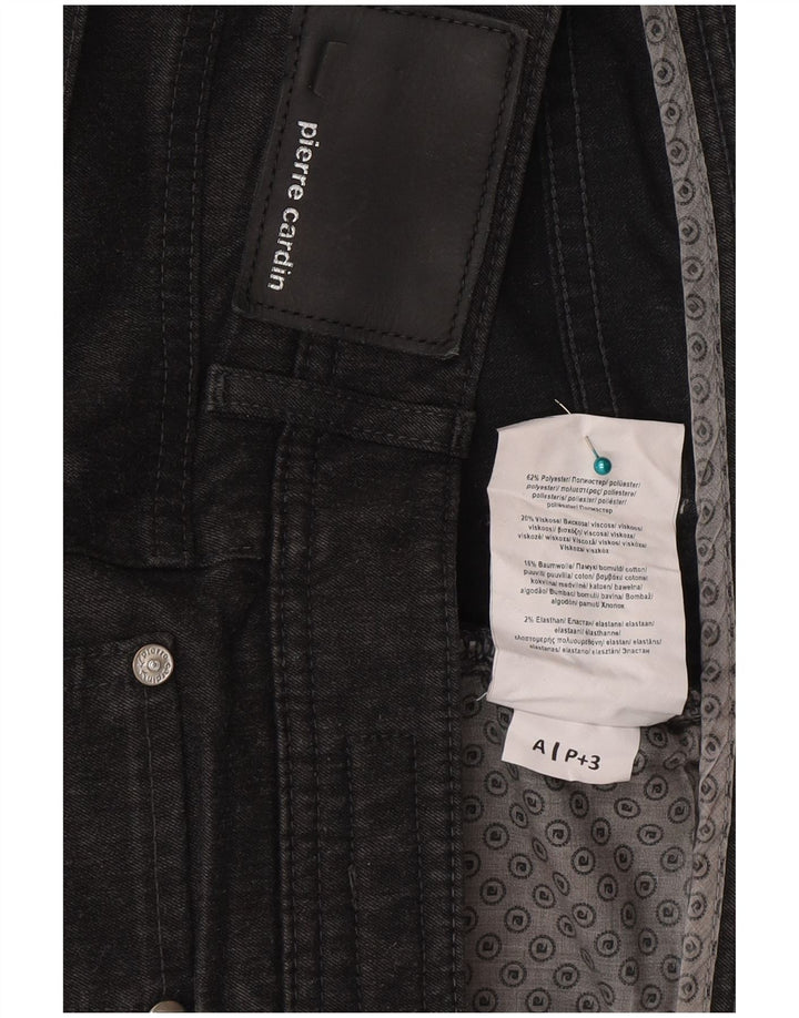 Pierre Cardin Mens Straight Jeans W36 L34 Grey Polyester