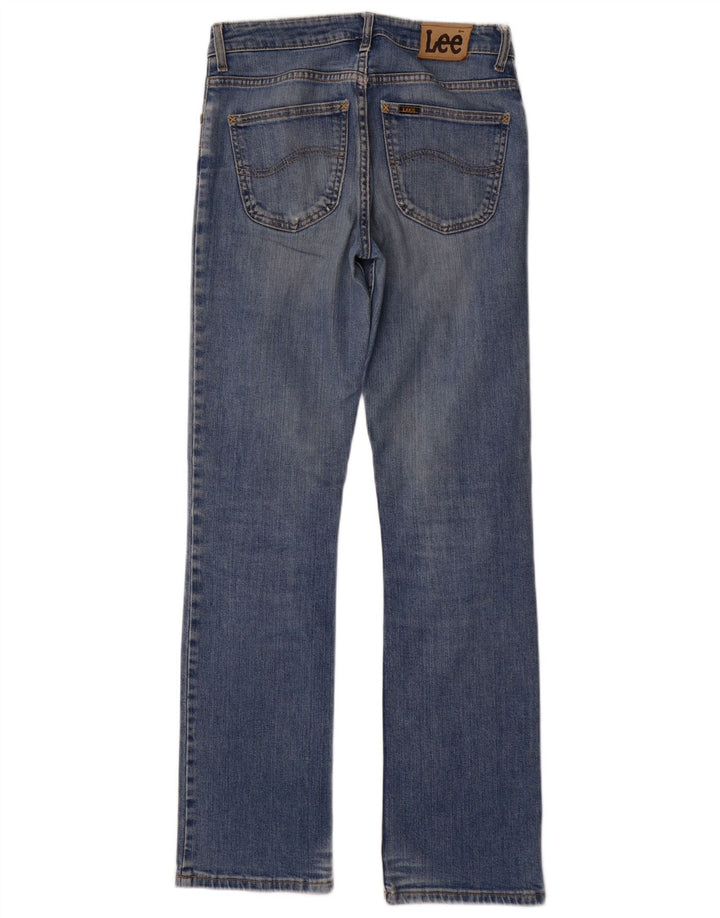 LEE Womens Cameron Straight Jeans W30 L33 Blue Cotton