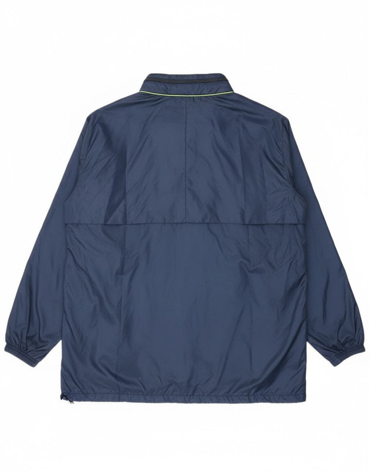Arena Mens Hooded Rain Jacket UK 42 XL Navy Blue Polyamide