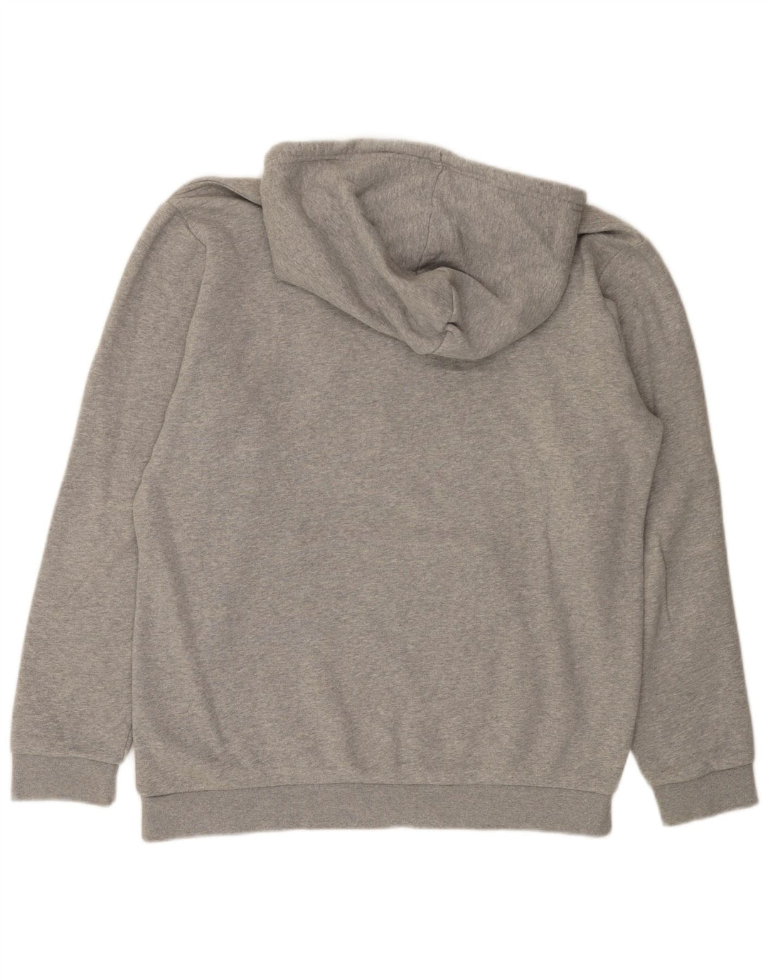 ADIDAS Mens Hoodie Jumper Large Grey Cotton