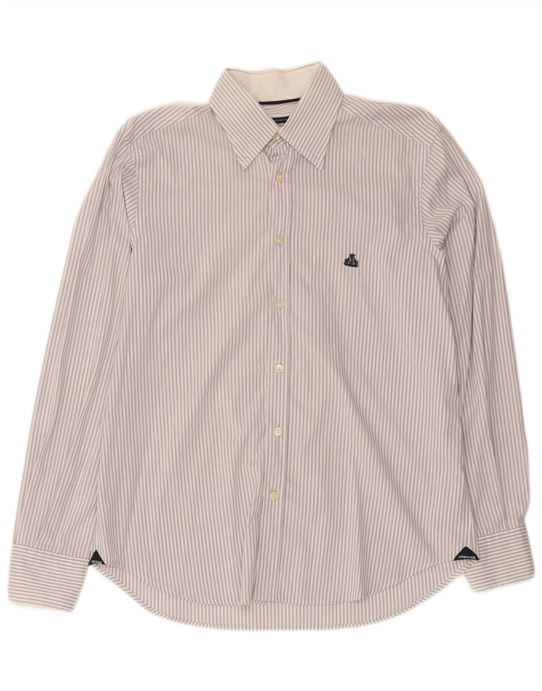 Armata Di Mare Mens Shirt IT 48 Medium White Pinstripe