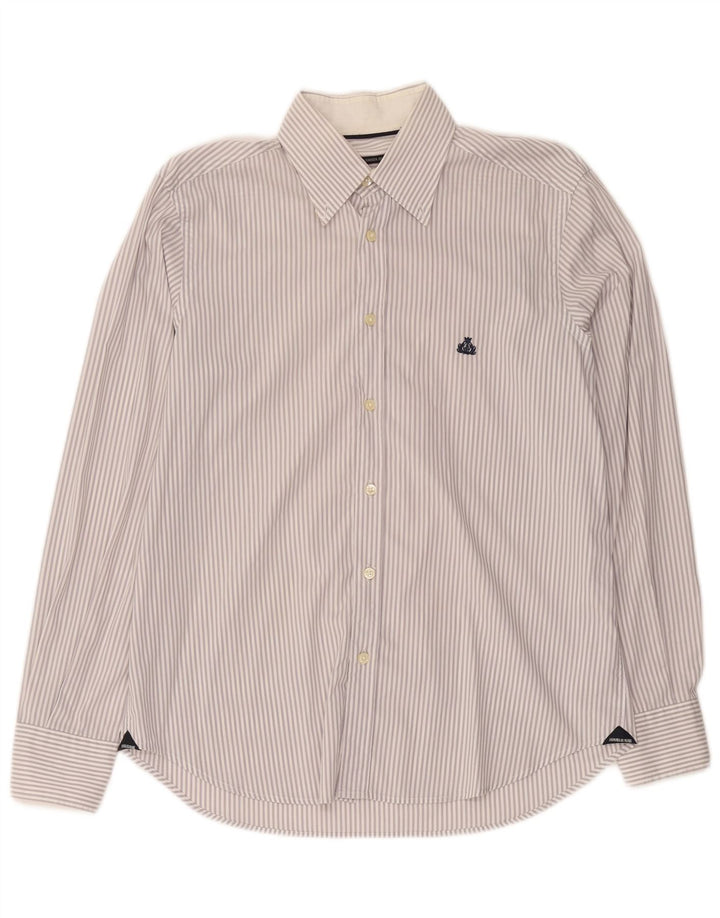Armata Di Mare Mens Shirt IT 48 Medium White Pinstripe
