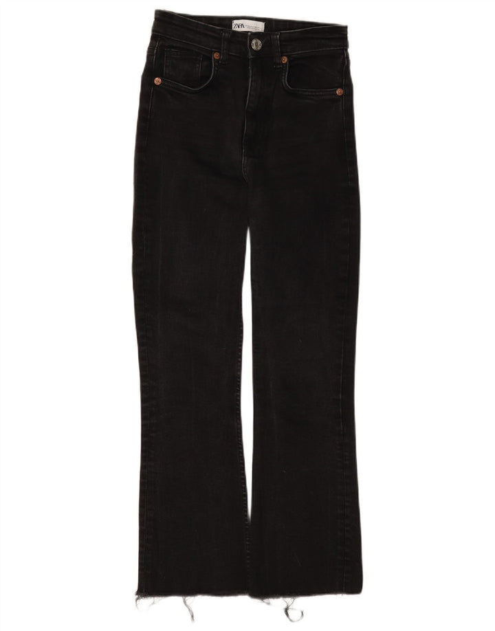 Zara Womens Bootcut Jeans EU 34 2XS W24 L26 Black
