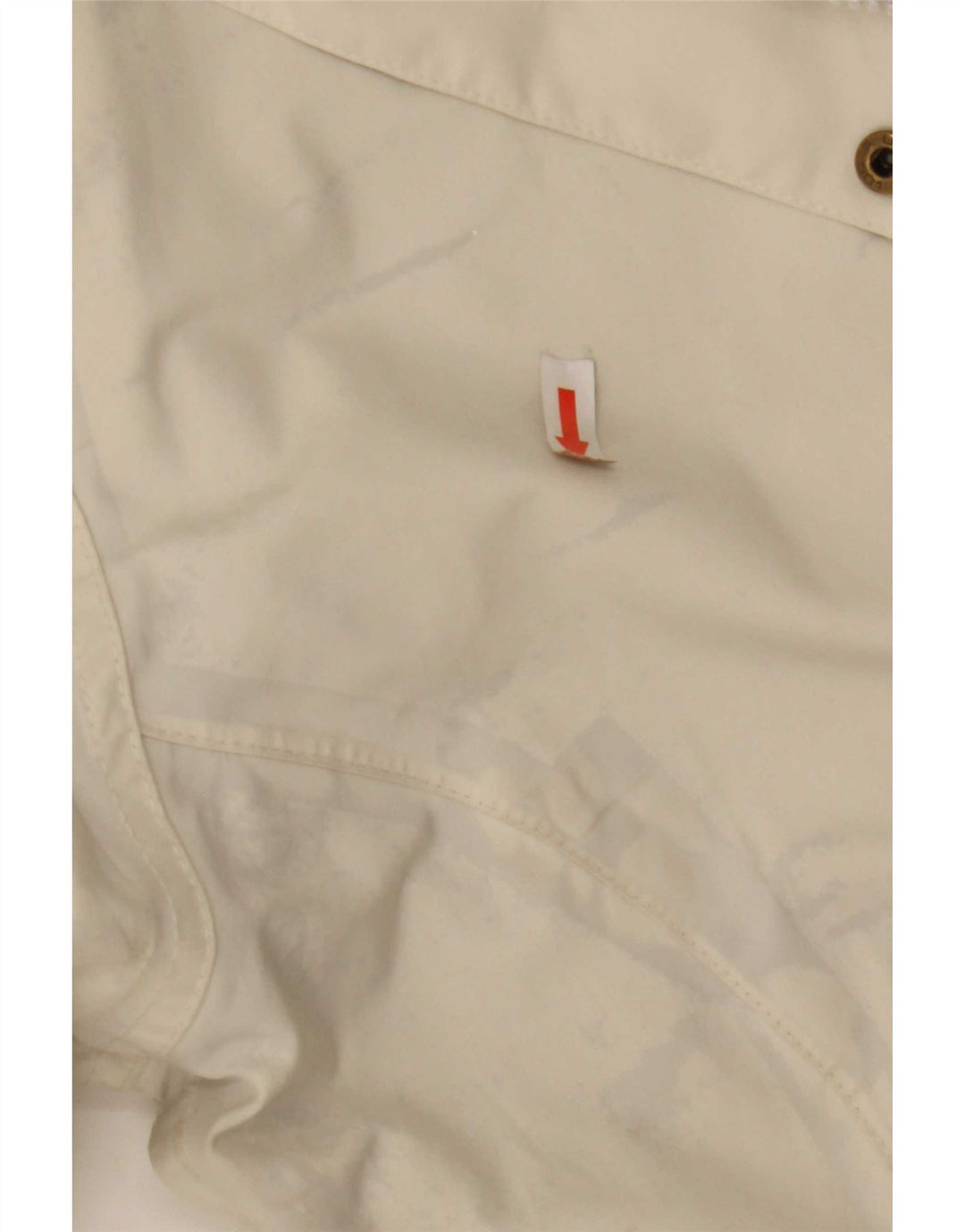 Helly Hansen Womens Hooded Rain Jacket UK 16 Large Off White Polyester