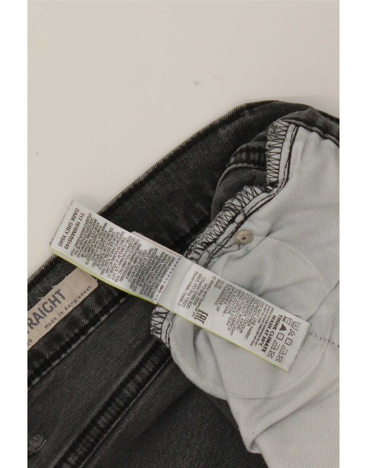 Marks & Spencer Mens Straight Jeans W42 L29 Grey Cotton