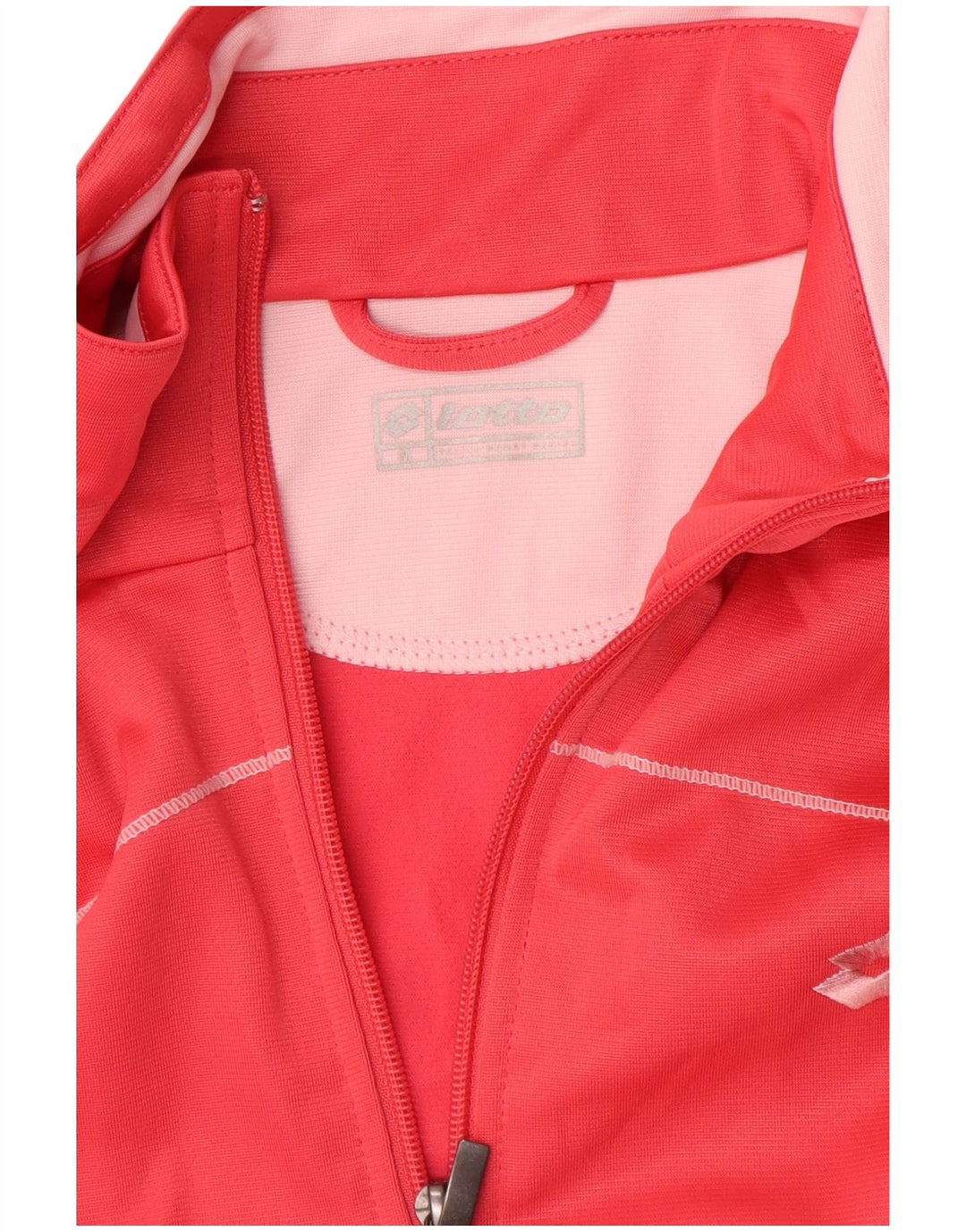 LOTTO Womens Tracksuit Top Jacket UK 14 Medium Red