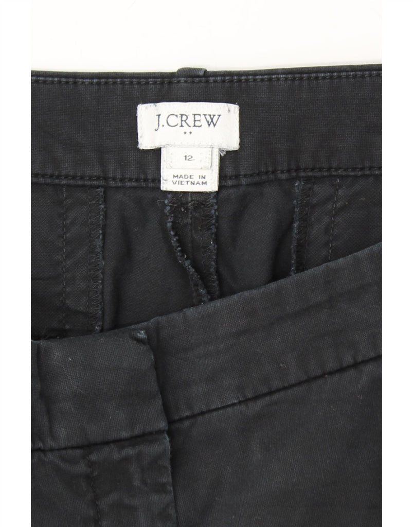 J. CREW Womens Straight Cropped Trousers US 12 Large W34 L24 Black Cotton Vintage J. Crew and Second-Hand J. Crew from Messina Hembry 