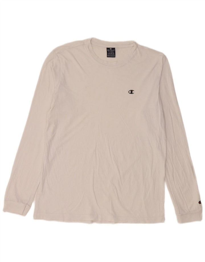 Champion Mens Top Long Sleeve XL White