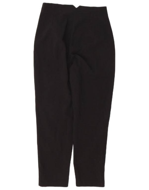 Zara Womens High Waist Tapered Casual Trousers Medium W28 L27 Black