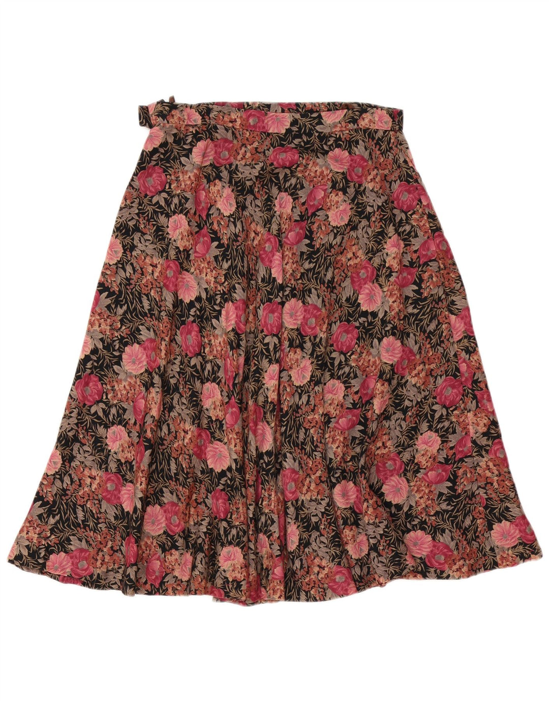 Vintage Womens A-Line Skirt W30 Medium Pink Floral