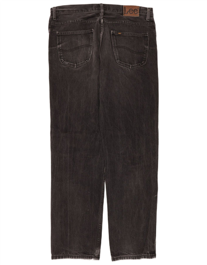 Lee Mens Brooklyn Straight Jeans W36 L34 Black Cotton