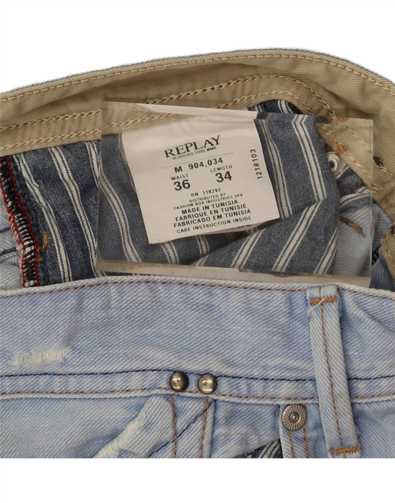 REPLAY Womens Straight Jeans W36 L34 Blue Cotton Vintage Replay and Second-Hand Replay from Messina Hembry 