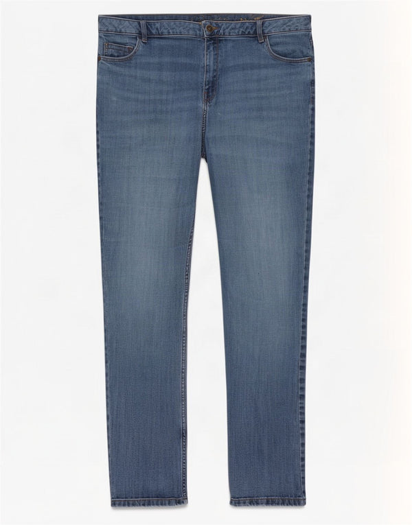 Marks & Spencer Womens Slim Jeans UK 22 3XL W42 L30 Blue Cotton