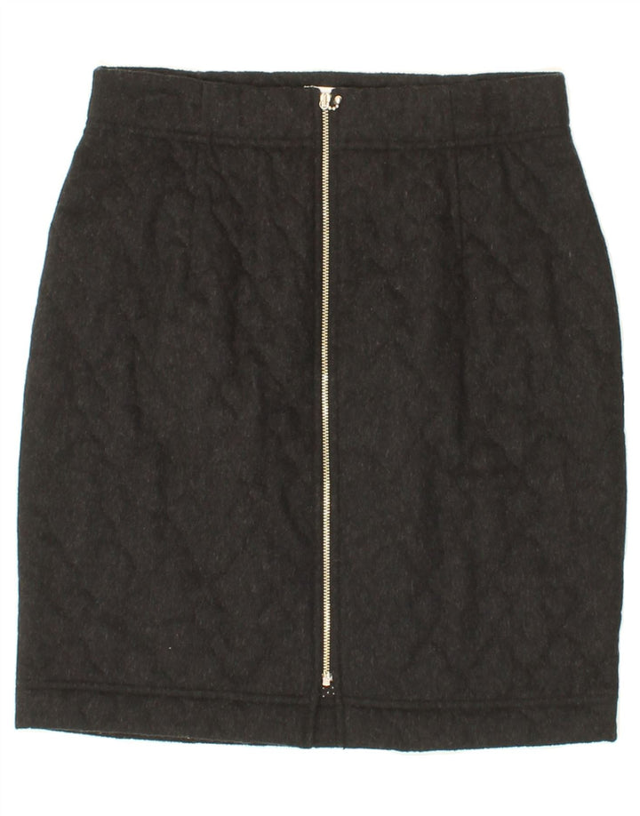 VINTAGE Womens Pencil Skirt UK 12 Medium W28  Grey Polyester Vintage Vintage and Second-Hand Vintage from Messina Hembry 