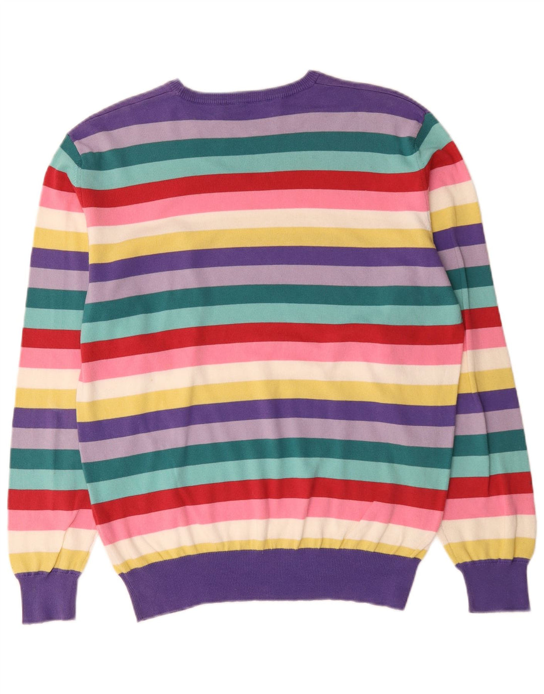 Brooksfield Mens Crew Neck Jumper Sweater IT 52 Large Multicoloured Striped