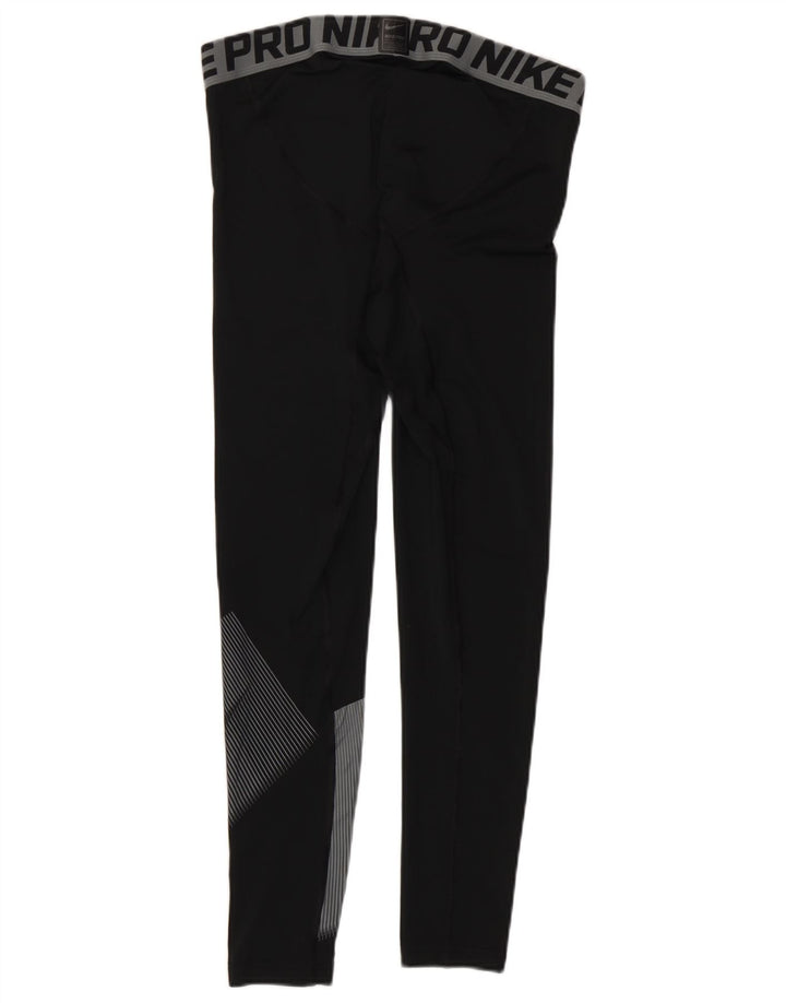 Nike Mens Dri Fit Graphic Leggings Medium  Black Colourblock