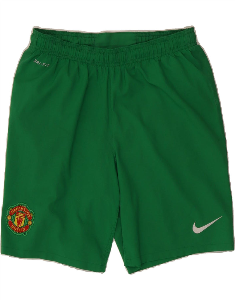 NIKE Mens Manchester United Sport Shorts Large  Green Vintage Nike and Second-Hand Nike from Messina Hembry 
