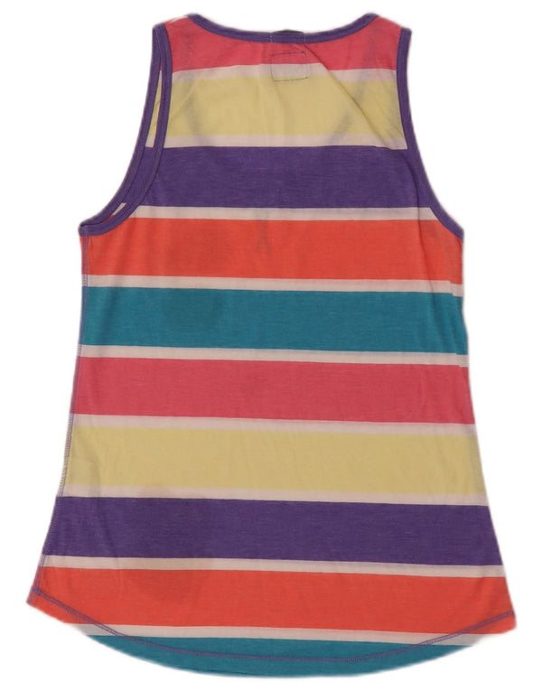 Superdry Womens Vest Top UK 12 Medium Multicoloured Striped Polyester