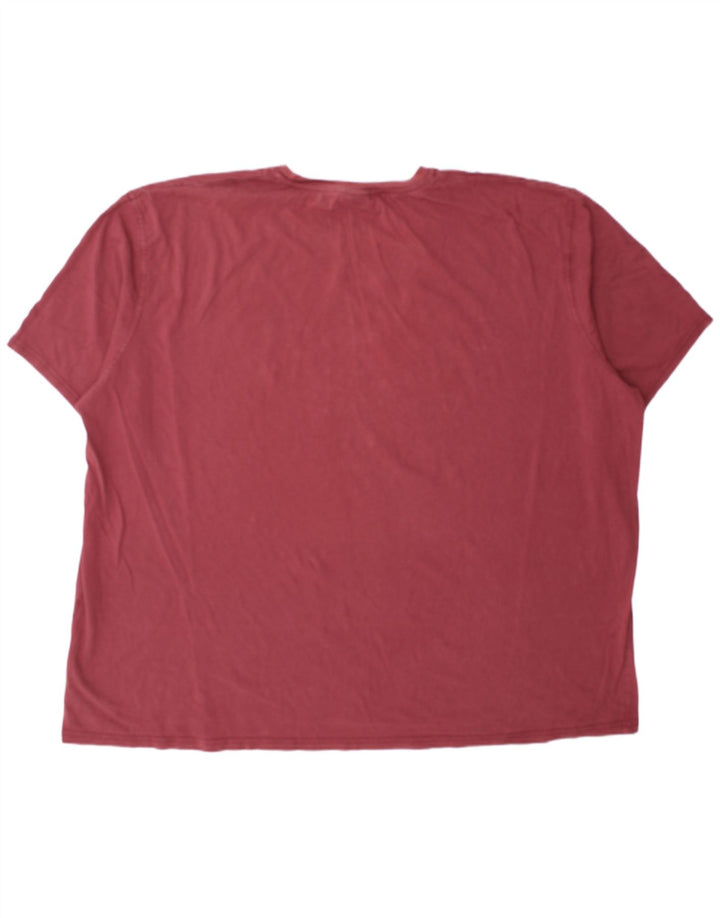 WEIRD FISH Mens Graphic T-Shirt Top 4XL Red Cotton