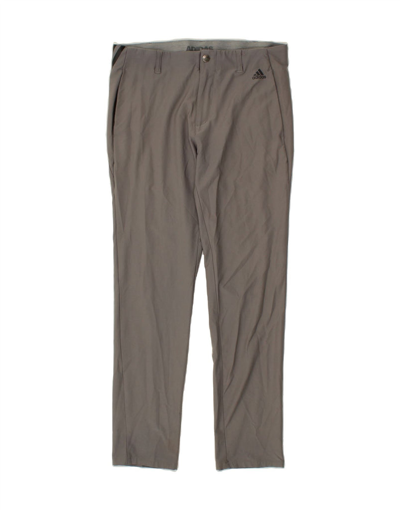 ADIDAS Mens Slim Chino Trousers W32 L32 Grey Polyamide Vintage Adidas and Second-Hand Adidas from Messina Hembry 
