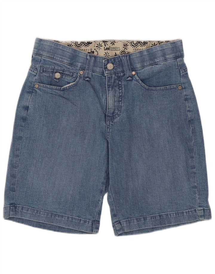 LEE Womens Denim Shorts US 6 Medium W29  Blue Paisley Cotton