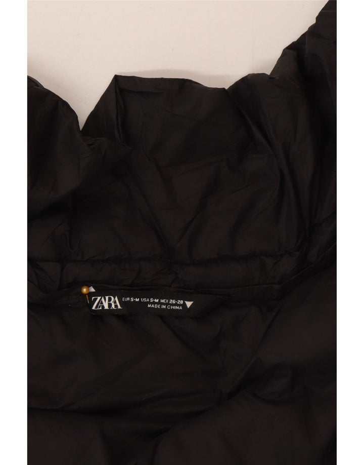 Zara Womens Oversized Padded Gilet UK 10 Small Black