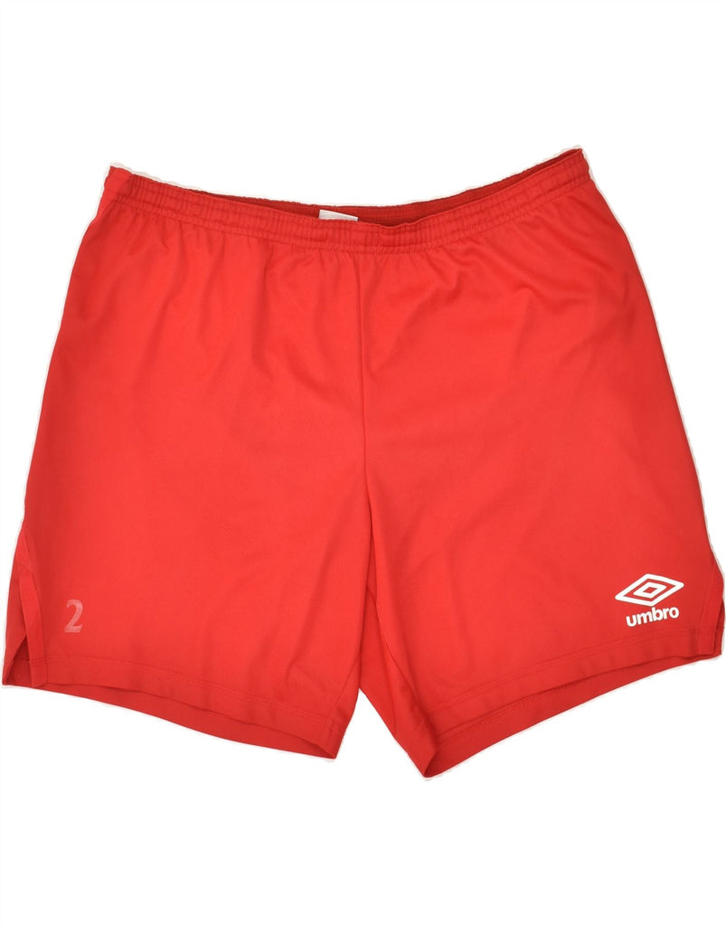 UMBRO Mens Sport Shorts XL Red Polyester | Vintage Umbro | Thrift | Second-Hand Umbro | Used Clothing | Messina Hembry 