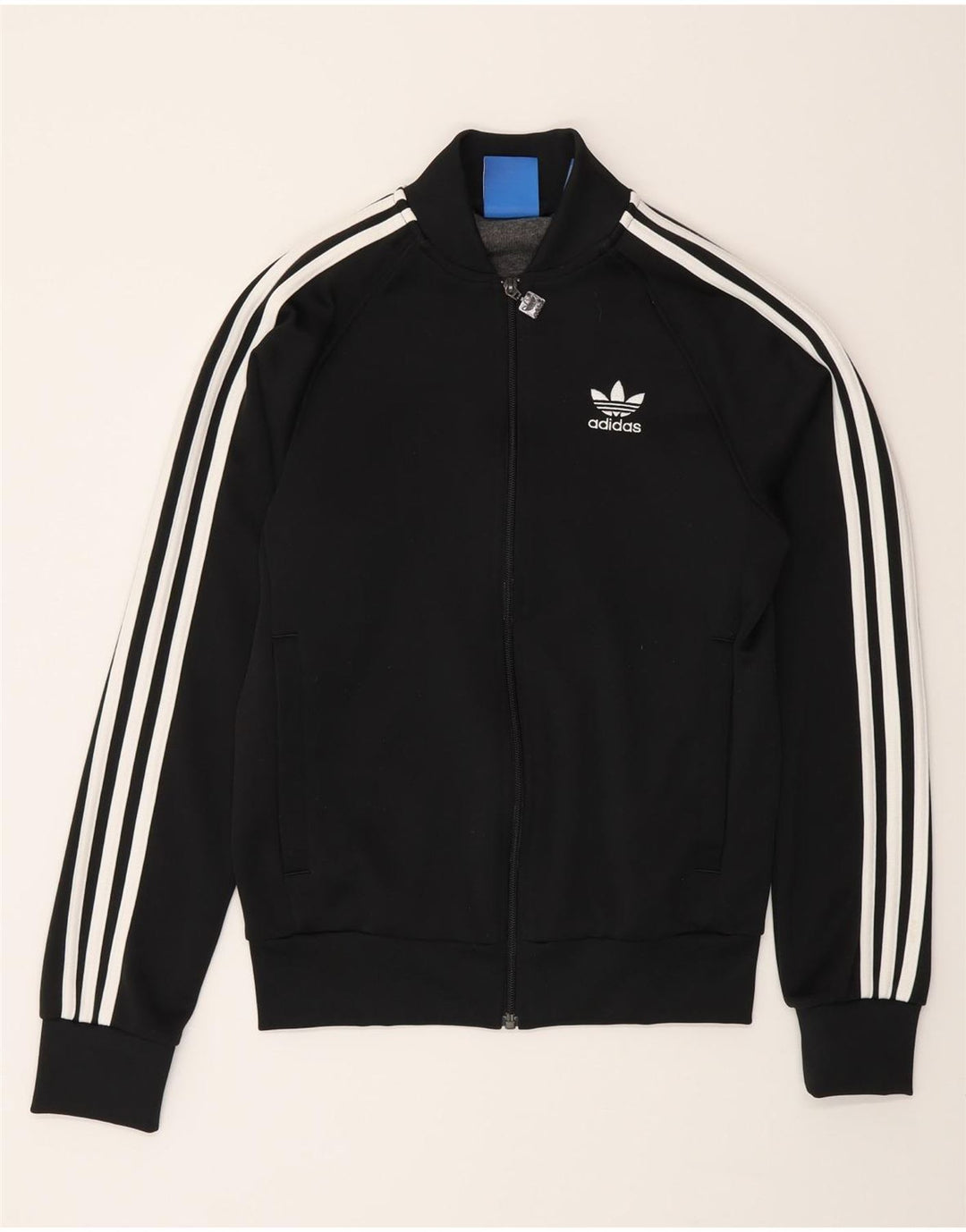 Adidas Womens Tracksuit Top Jacket UK 6 XS Black