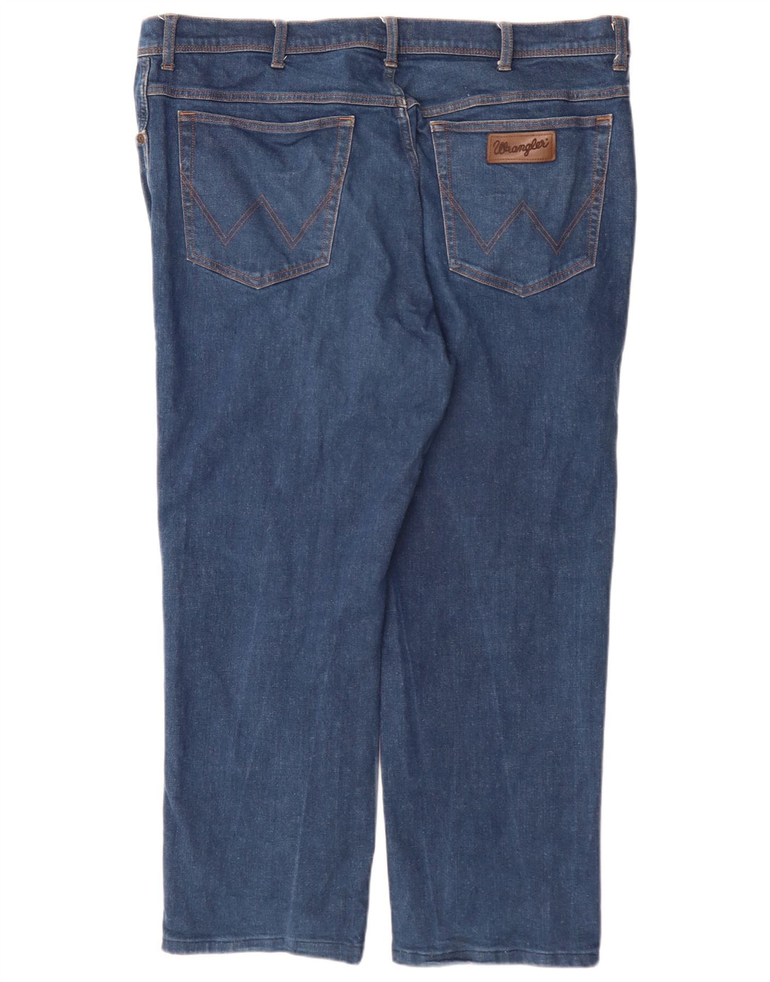 Wrangler Mens Texas Straight Jeans W42 L30 Blue Cotton