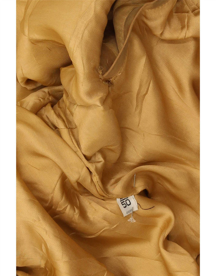 Vintage Mens Suede Bomber Jacket IT 50 Large Beige
