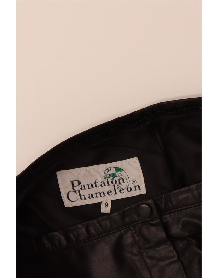 VINTAGE Womens Bootcut Casual Trousers US 9 Medium W28 L30 Black