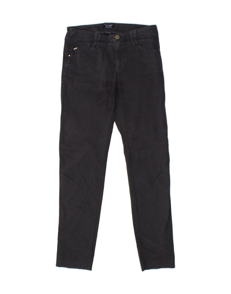 ARMANI Womens Orchid Skinny Jeans W26 L27  Black Cotton Vintage Armani and Second-Hand Armani from Messina Hembry 
