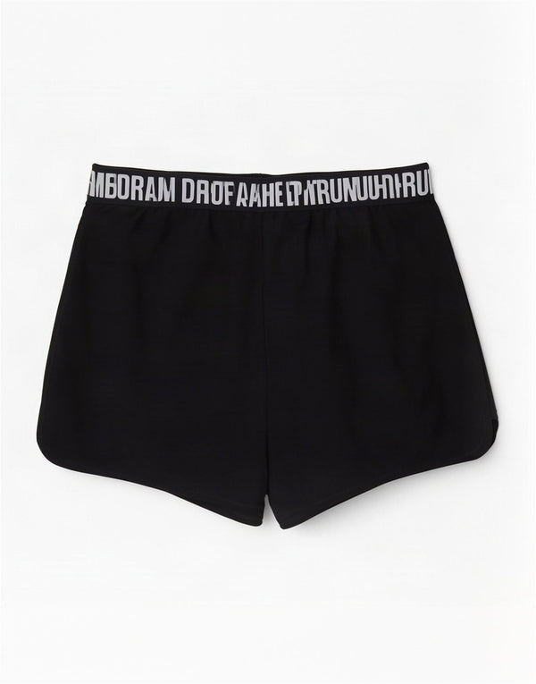 Under Armour Womens Heat Gear Loose Fit Sport Shorts UK 12 Medium Black