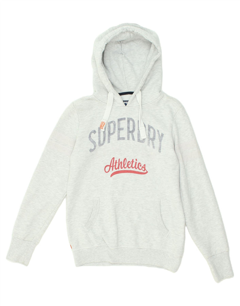 SUPERDRY Mens Athens Graphic Hoodie Jumper Small Grey Cotton | Vintage Superdry | Thrift | Second-Hand Superdry | Used Clothing | Messina Hembry 