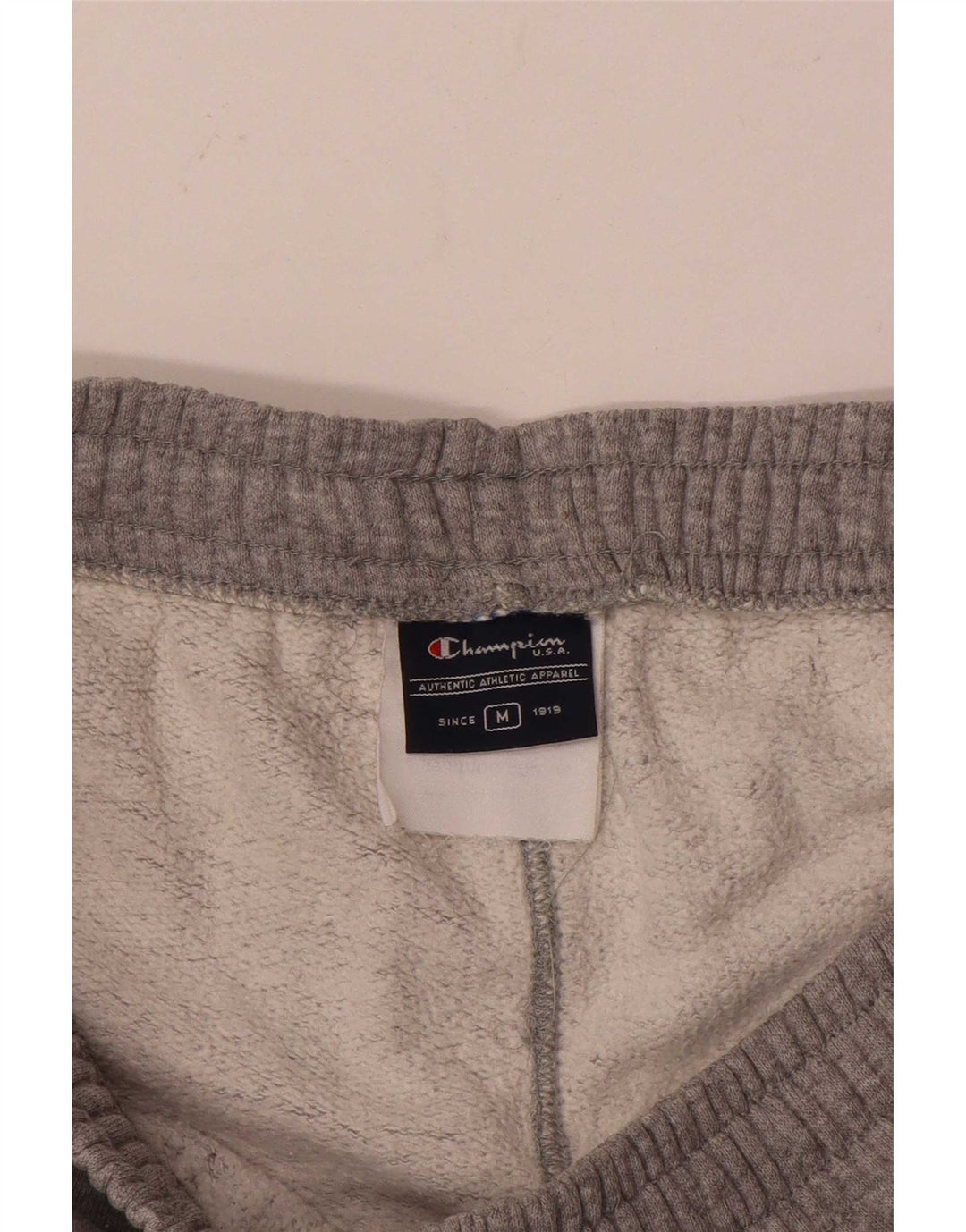 Champion Womens Tracksuit Trousers UK 14 Medium Grey Flecked Cotton