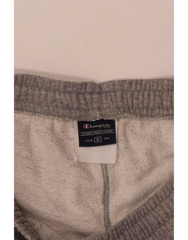 Champion Womens Tracksuit Trousers UK 14 Medium Grey Flecked Cotton