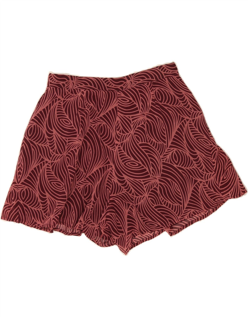 MICHAEL KORS Womens Abstract Pattern Chino Shorts US 4 Small W28 Burgundy Vintage Michael Kors and Second-Hand Michael Kors from Messina Hembry 