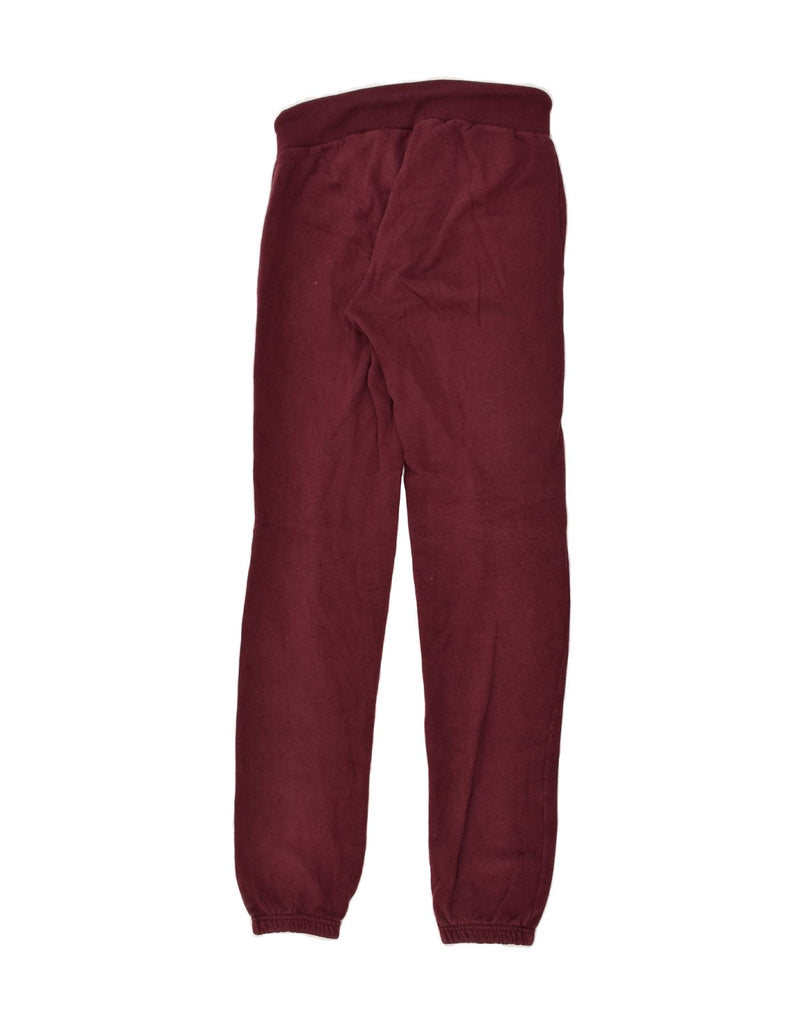 SUPERDRY Womens Graphic Tracksuit Trousers Joggers UK 2 2XS Burgundy | Vintage Superdry | Thrift | Second-Hand Superdry | Used Clothing | Messina Hembry 